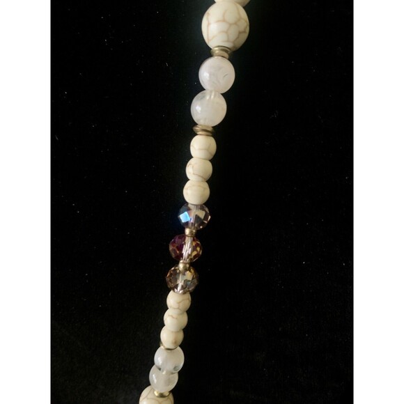 Veronese Signed Geode Beaded Pendant Necklace Beautiful - Picture 10 of 16